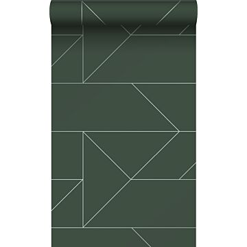 Tapete grafischen Linien Grün