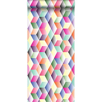 XXL-Vliestapete grafisches Muster Mehrfarbig